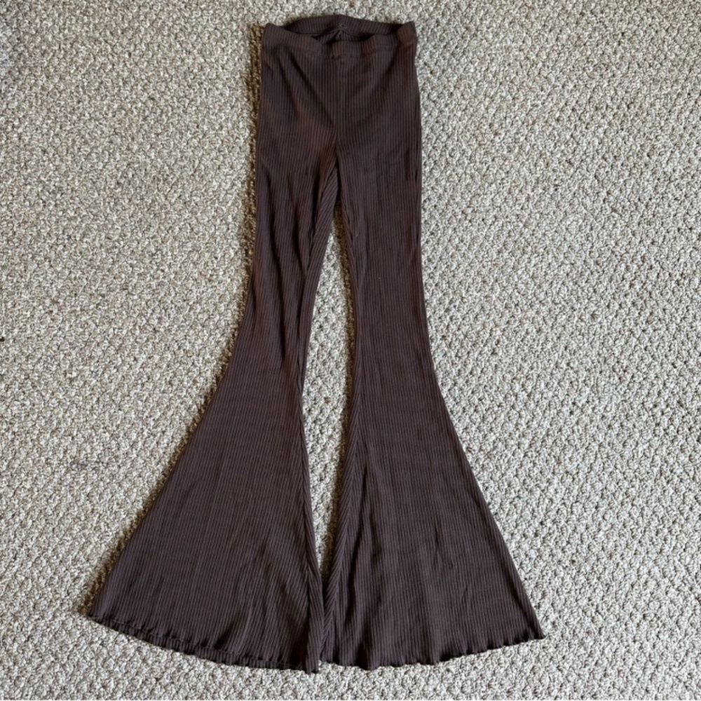 SOLD - Aerie Brown Flare Leggings